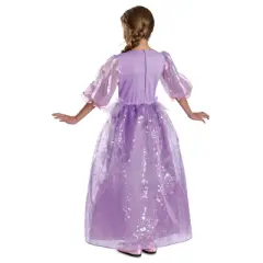 Disney Princess Kids' Tangled Rapunzel Deluxe Costume Dress Lavender