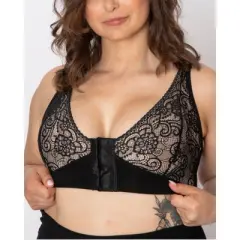 AnaOno Women's JamieLee Lace Front Closure Mastectomy Bralette