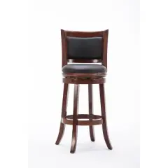 Boraam Industries Augusta Swivel 29" Barstool - Light Cherry