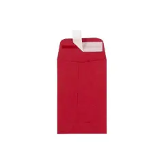 LUX #4 Coin Envelopes (3 x 4 1/2) - Ruby Red 50/Pack 80lb. Ruby Red (LUX-4CO-18-50)