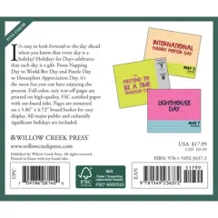 Willow Creek Press 2024 Daily Desk Calendar 5.2"x6.2" Holidays for Days