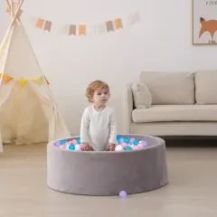 TopComfy Baby and Toddler Learning Toy Ball Pit Balls Safe Durable Play Balls for for Indoor Outdoor Play, Purple, 2.2"*2.2"*2.2"