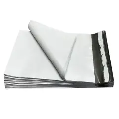 UOFFICE Pack Of 200 Poly Mailers Bags 6 x 9" - #0 White Self-Sealing Pouches Envelopes