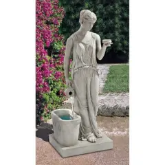 Design Toscano Hebe, Goddess Of Youth Garden Fountain - Off-White