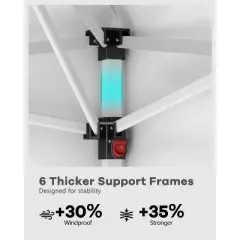 10x10 Pop Up Canopy Tent, Outdoor Canopy Tent with 3 Adjustable Height, Easy Set Up Canopy with 4 Sandbags & Carrying Bag for Camping- Green