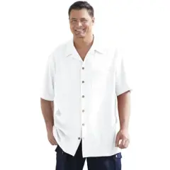 KingSize Men's Big & Tall Gauze Camp Shirt