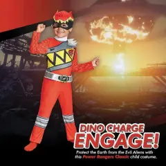 Disguise Toddler Boys' Classic Power Rangers Dino Charge Red Ranger Costume