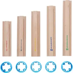 HABA Kullerbu Expansion Set - Tall Columns - 10 Piece Set for Creating Extra Tall Ball Track Layouts