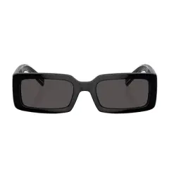 Dolce & Gabbana DG 6187 501/87 Womens Rectangle Sunglasses D&G Logo on Black 53mm