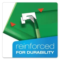 Pendaflex Reinforced Hanging Folders 1/5 Tab Letter Bright Green 25/Box 415215BGR