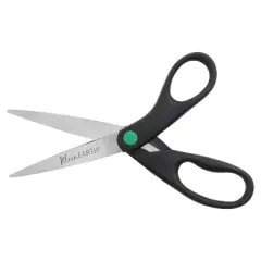 Westcott KleenEarth Recycled Stainless Steel Scissors 8" Straight Black 41418