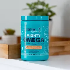Mighty Paw Waggables Mighty Omega| Dog Fish Oil, Skin & Coat Support Chews, 120 Ct