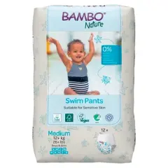 Bambo Nature Baby Swim Diaper Medium, 26 lbs. and Up 1000024402, 120 Ct
