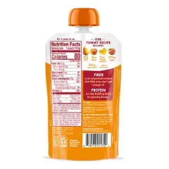 HappyTot Fiber & Protein Organic Pears Apples Peaches Pumpkin with Cinnamon Baby Food Pouch - 4oz