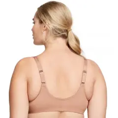 Glamorise Womens WonderWire Front-Closure Stretch Lace Underwire Bra 9245 Cappuccino