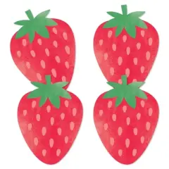 Big Dot of Happiness Berry Sweet Strawberry - Decorations DIY Fruit Themed Birthday Party or Baby Shower Essentials - Set of 20