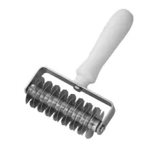 O'Creme Commercial Lattice Pie-Top Cutter Pastry-Crust Cutting Roller 4-3/4 Inch Wide, Stainless Steel Blades with Plastic Handle