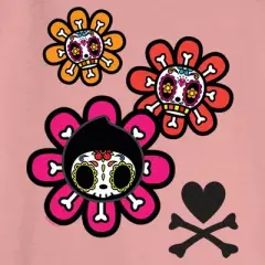 Junior's Tokidoki Dia de los Muertos Adios Floral Portraits Sweatshirt