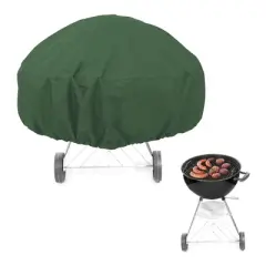Unique Bargains Dustproof Fire pit stove Dust Cover 33.46"x33.46"x15.75" Green 1 Pc