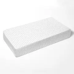 Bacati - Gray Arrows on white backgroud 100 percent Cotton Universal Baby US Standard Crib or Toddler Bed Fitted Sheet