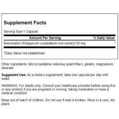 Swanson Resveratrol 50 mg 30 Capsules