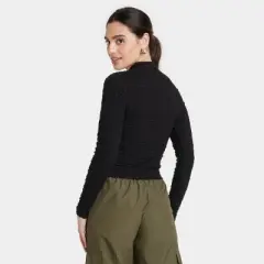 Women's Long Sleeve Slim Fit Mock Turtleneck T-Shirt - A New Day&trade;