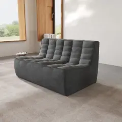 Lazy Floor Sofa Couch,55.12" Bean Bag Chair,Fireside Chair, Corner Relax Sofa Couch Modular Sofa for Apartment,No Assembly Needed