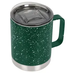 FIFTY/FIFTY 12oz Speckle Mug Forest Green/White