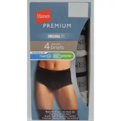 Hanes Premium Men's Big & Tall Classic Briefs 4pk - White