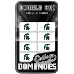 MasterPieces Officially Licensed NCAA Michigan State Spartans 28 Piece Dominoes Game for Adults