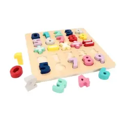 Leo & Friends Wooden Chunky Number Math Puzzle