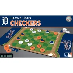 MasterPieces Officially licensed MLB Detroit Tigers Checkers Board Game for Families and Kids ages 6 and Up