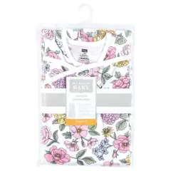 Hudson Baby Infant Girl Convertible Swaddle Sleep Sack, Vintage Blossom