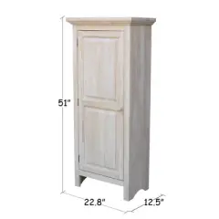 51" Single Jelly Cabinet Unfinished - International Concepts