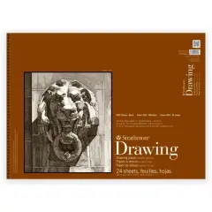 Strathmore 400 Series Drawing Paper Pad, Smooth Finish, Wire Binding, 24 Sheet, 18x24 inch, 1 Count