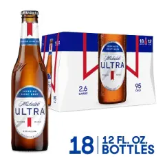 Michelob ULTRA Superior Light American Lager Beer - 18pk/12 fl oz Bottles