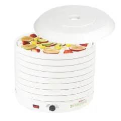 NESCO American Harvest Gardenmaster 8 Tray Dehydrator: Adjustable Thermostat, Expandable, 1000W, Dishwasher-Safe Parts