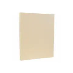 JAM PAPER 8.5" x 11" Parchment Cardstock 65lb Natural 100/pack  (171116G)