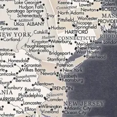 Home Magnetics US Map - XL Midnight Blue