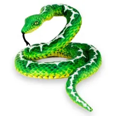 Underwraps Real Planet Tree Python Green/White 118 Inch Realistic Soft Plush