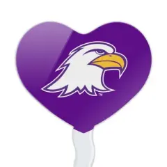Ashland University Primary Logo Heart Love Cupcake Picks Toppers Decoration Set of 6