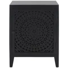 Thea 1 Door Carved Nightstand - NST5300 - Safavieh