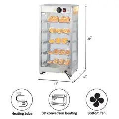 Commercial Food Warmer Display Case Countertop Pizza Cabinet