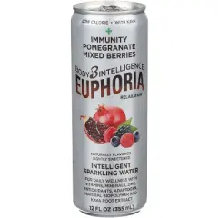 Body Intelligence Water Spark Pomegran Berry -  12 fl oz (Pack of 12)