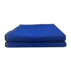 UBMOVE Pack of 2 Pro Moving Blankets (72" x 80") Blue 35lbs/doz. 2.92lb/Ea