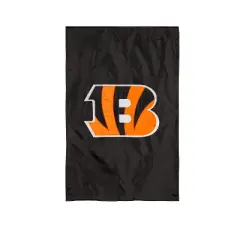 Evergreen NFL Cincinnati Bengals Applique House Flag 28 x 44 Inches Outdoor Decor for Homes and Gardens