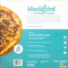 Blackbird Frozen Supreme Plant Based Pizza - 14oz