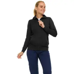 Medichic Scrub Jackets for Woman, Zip Front Nurse Jacket, 4-Way Stretch Fabric Warm Up Coat