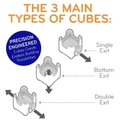 MindWare Q-Ba-Maze Rally Racing Marble Run Building Set - 69 pieces
