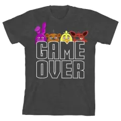 Five Nights at Freddy's Game Over Boy's Charcoal Heather T-shirt